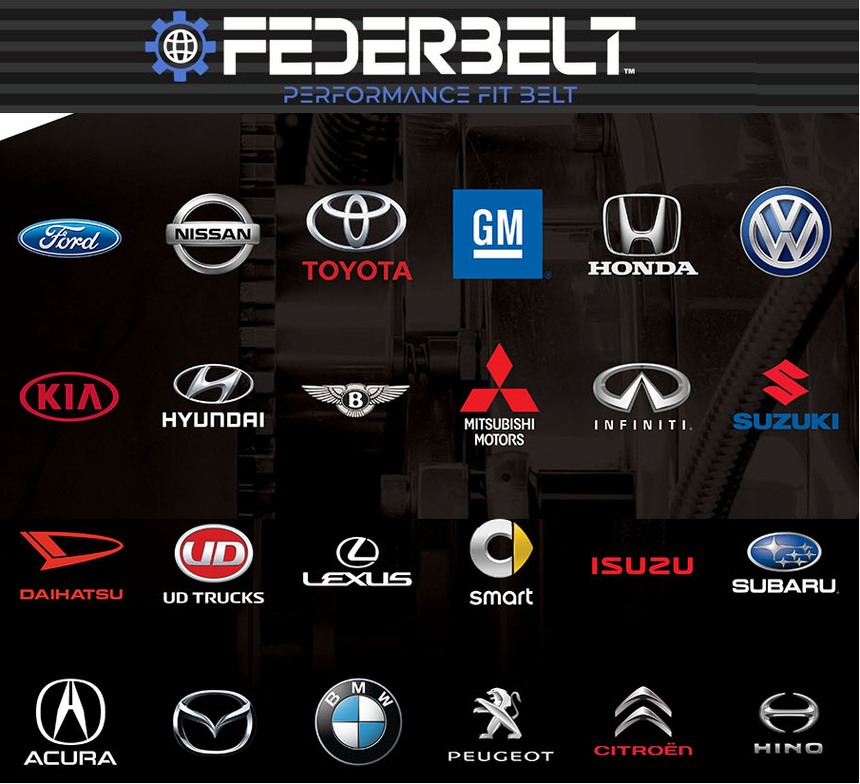 FEDERBELT EPDM SERPENTINE BELT 6PK1880