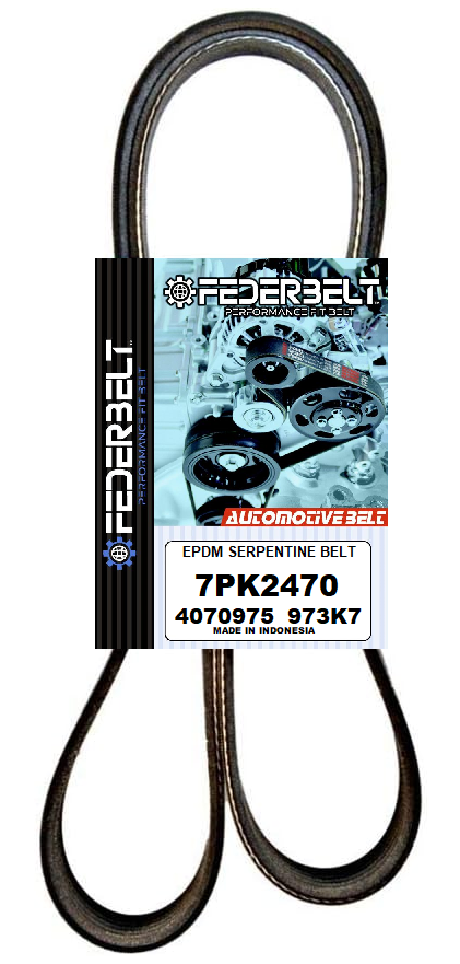 FEDERBELT EPDM SERPENTINE BELT 7PK2470